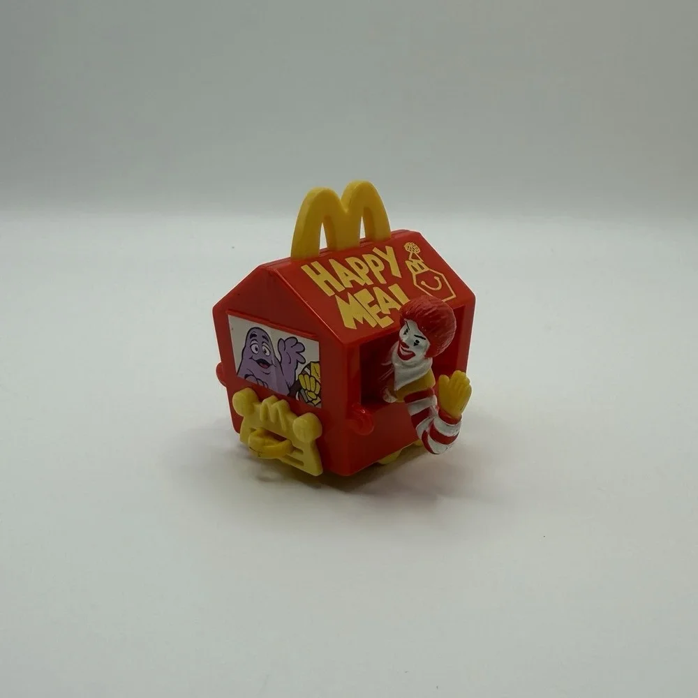 MCDONALD'S HAPPY MEAL RONALD MCDONALD DRIVING TRAIN CART VNTG (1994) TOY